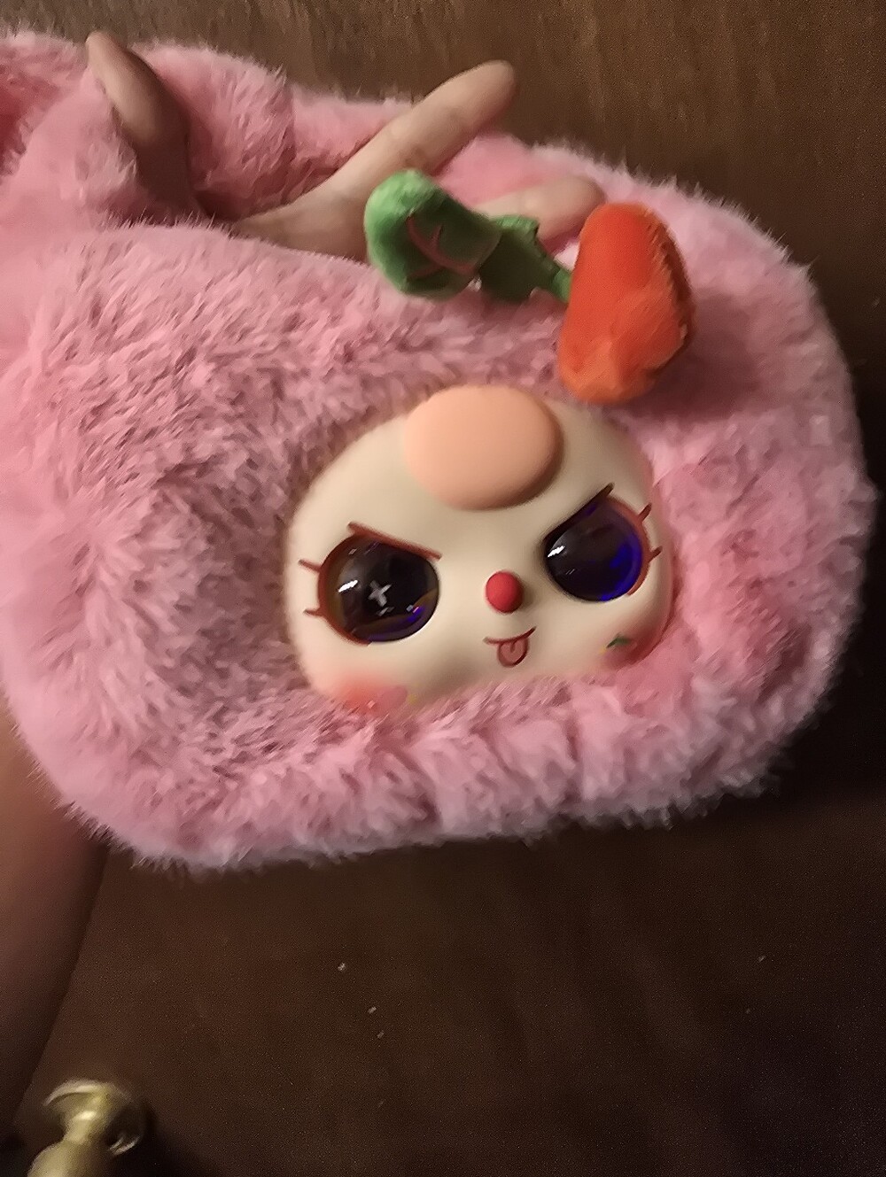 Baby Three Fruit Handbag With Glitter Eyes